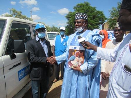 A Tillabéri, le HCR dote la Garde nationale d’Ayorou d’un véhicule 4×4